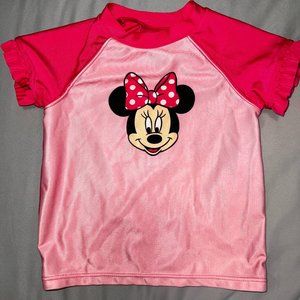 Disney Minnie Mouse Rashguard Swim Top 3t